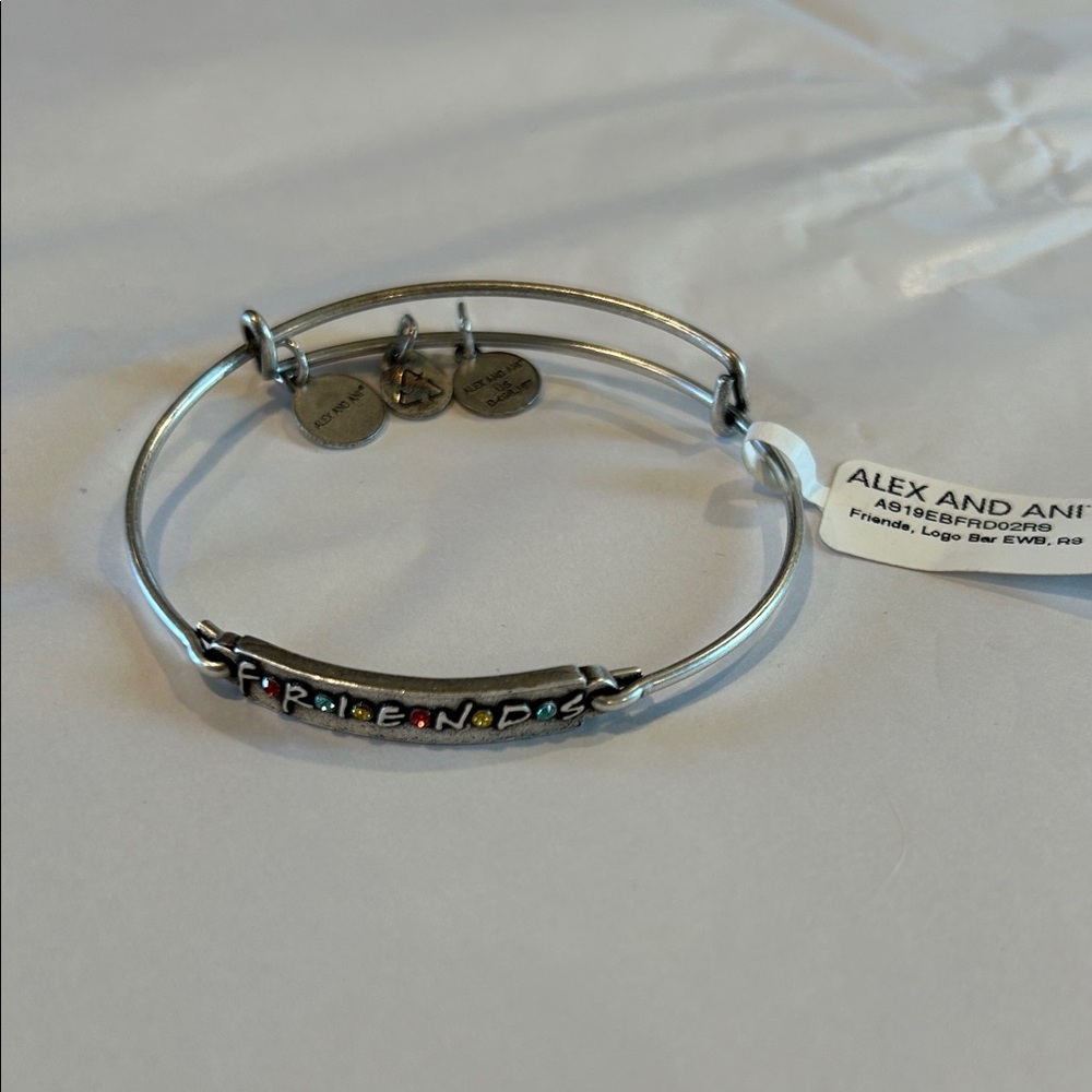 Alex and Ani Silver Friends Bracelet